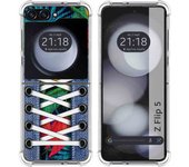 Funda Silicona Antigolpes para Samsung Galaxy Z Flip 5 5G diseño Zapatillas 12 Dibujos