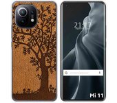 Tumundosmartphone Funda Gel Tpu para Xiaomi Mi 11 5G diseño Cuero 03 Dibujos