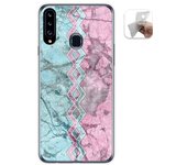 Tumundosmartphone Funda Gel Tpu para Samsung Galaxy A20s diseño Mármol 08 Dibujos
