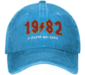 Vintage Washed Cotton 1982 Baseball Cap For Boy Girl Hat Snapback 40th Birthday Rock Gift Casquette Gorras