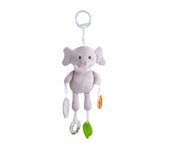 Colgante mordedor con forma de conejo, elefante y oso de dibujos animados, muñeco calmante para bebé