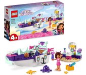 LEGO 10786 Casa de muñecas de Gabby Barco y SPA de Gabby y Siregata, Juguete para Construir y salón de Belleza, Minifiguras y Accesorios de la Serie Dollhouse para niñas y niños de 4+ años
