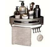 Estante de baño sin talento, estante de Esquina de Ducha, botella de champán en la comparación Montada, estante de almacenamiento de Inodoro, accesorios de cocina de Baño de Aluminio