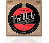 D'Addario Cuerdas Guitarra Española Transparentes Pro-Arte EJ45. Cuerdas de Nailon para Guitarra Clásica. Tensión Normal