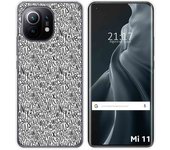 Tumundosmartphone Funda Gel Tpu para Xiaomi Mi 11 5G diseño Letras Dibujos