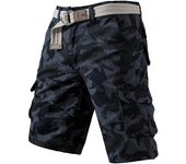 Mens Casual Cargo Shorts Outdoor Sports Half Pants Bermuda Shorts American Style Streetwear Breathable Comfortable Shorts Grey