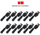 New 3 Different Size Zipper Repair Kit DIY Replacement Bad Buckle Zipper Head Removable Metal Instant Zipper Puller