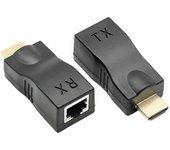 Extensor HDMI compatible con HDMI a RJ45 sobre Cat 5e/6, adaptador Ethernet LAN 4K 1080p