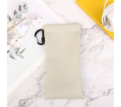 Soft PU Glasses Bag Sunglasses Case Carrying Bag Automatic Closed Eyewear Pouch Earphone Data Cable Storage Protective Cover