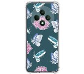 Tumundosmartphone Funda Silicona Antigolpes para Oppo Reno 12FS 4G / 12 FS 5G diseño Flores 10 Dibujos
