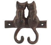 ORIGEN Home Decor Percha gatos Percheros | Perchero Marrón - 12x12x3cm 43627