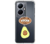 Funda Silicona Antigolpes para Vivo V29 Lite 5G diseño Vegan Life Dibujos