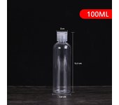 1Pc 5/10/30/50/80/120/200/250 Ml Plastic Transparent Bottle Refillable Butterfly Cap Makeup Tool Sub-bottling Clamshell Bottle