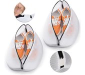 Bolsa para lavar zapatos, 2 piezas, lavar zapatos en lavadora, bolsas de red para lavandería, almacenamiento de bolsas para lavar zapatos, protege tus zapatos de daños