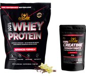 100% Whey Protein 2.27kg King Nutrition Proteina Concetrada + Creatina monohidratada 300gr mejora tu rendimiento y aumenta la masa muscular.