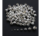 50-500pcs/lot 2-8mm Gold Silver Color Round Spacer Beads Ball End Seed Metal For DIY Jewelry Making Findings Accessories