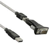 Delock 61425 - Delock Usb 2.0 To Serial Adapter Usb A Rs-232 Negro Adaptador de Cable