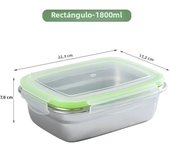 304 Stainless Steel Fresh-keeping Box Sealed Leak Proof Lunch Box Fruit Box with Lid Dumpling Container Refrigerated Storage Box