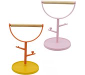 2 piezas de soporte de batalla para loros, soporte de juego para pájaros, juguetes de interior, soporte de percha para pájaros, juguetes para masticar cacatúas, soporte de juego para loros, jaula para pájaros, soportes de baño para loros