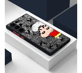 Crayons S-Shin-C-chan Phone Case for Samsung Galaxy Note 20 Ultra S23 S22 Ultra 5G Note 10 Plus Matte Armor Shockproof Cover