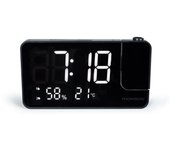 Thomson cp100t radio reloj despertador - proyeccion y temperatura interior - alarma dual - color negro