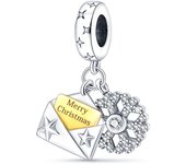 The 2024 New Christmas Collection Snowflake Pendant Is Suitable For Original Bracelets Charming DIY Girl Jewelry Gifts