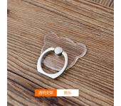 Universal Clear Mobile Phone Holder Finger Ring Stand For iPhone Xiaomi Cute Cartoon Bracket Cellphone Transparent Phone Support