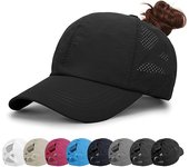 Gorra de béisbol para mujer, gorra para el sol con cola de caballo, gorras de golf para mujer, gorras ajustables con diseño entrecruzado
