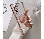 Fashion Plating For Magsafe Magnetic Phone Cases For Samsung Galaxy S24 S22 S23 Ultra Plus Wireless Charging Soft Silicone Cover