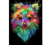 Multicolor Graffiti Dog Head Posters and Pictures Modern Wall Art Canvas Painting Golden Retriever Labrador Bulldog Home Decor