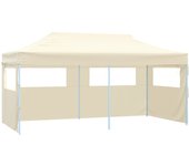 vidaXL Carpa Plegable Profesional con 4 Paredes Acero 3x6m Tienda Color Antracita,  Azul,  Blanco y mas