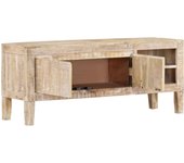 vidaXL Mueble de TV madera maciza de mango 110x35x46 cm, Mueble de Salon, Mueble TV, Mueble TV salon, Mesa de TV, Mueble tele