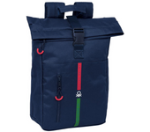 Mochila Solapa Para Portatil 15,6'' Benetton "Italy" 28X42X13Cm (Safta 642413507)