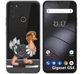 Funda Silicona Transparente para Gigaset GS4 diseño Avestruz Dibujos