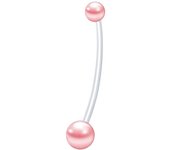 14G Pregnancy Clear Belly Button Rings Flexible Bioplast Sport Maternity Belly Navel Retainer Industrial Earring Body Piercing