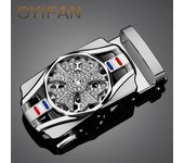 Ratchet belt buckle accessory, automatic alloy buckle for 3.3-3.5cm width automatic belt replacement buckle