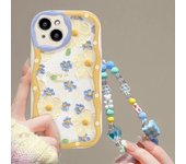 Phone Case For Xiaomi Mi POCO M6 X6 X5 Pro F3 F4 M3 M4 X4 GT X3 NFC 11 Lite 5G NE 12T 12 Soft Cover With Flower Bracelet Wrist