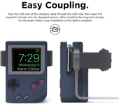 Silicone Holder For iWatch Charger Stand For Apple Watch 8 7 6 5 4 3 SE 45MM Charging Dock Desktop Retro Game Console Design