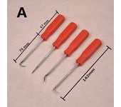 Profession Durable 4Pcs Durable Car Hook Oil Seal O-Ring Seal Remover Pick Set Tools Car Hook Craft Hand Tools Remover Pick Set