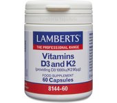 Vitamina D3 y K2 60 cápsulas  Lamberts