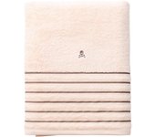 Scalpers Home Toalla de baño de algodón a rayas marrones y beige, 90x150cm, 470GSM