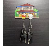 Disney Up Travel with The House Keychain Cute Anime Refrigerator Sticker Pendant Backpack Foyer Keychain Storage Rack Girl Gift
