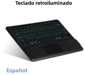 HUWEI For iPad Phone Keyboard Backlight Wireless Keyboard Bluetooth for Samsung Huawei iPad Surface Lenovo 12.3-12.9 inch Tablet