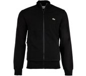 LACOSTE chaqueta de chándal para hombre con cuello alto - cremallera, forro polar cepillado, mezcla de algodón