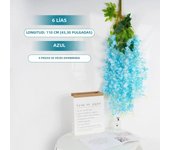 110cm Artificial Flower Vine Ivy Leaf Garland for Home Wall Plant Fake Wisteria Flower Party Rooftop Wedding Flower Arch Decor