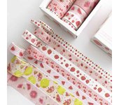 8 pcs/set green plants Washi Tape for Decoration Journal DIY Scrapbooking Kawaii Sticker Label Masking Adhesive Tape Stationery