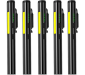 Mini USB Rechargeable LED Flashlights Portable Pocket Pen Clip light for Work Emergency Outdoors Waterproof Lantern with Magnet