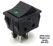 1PCS rocker switch KCD4 4PIN 6PIN 2 / 3 position ON-OFF Mini with light cat-eye 220V LED rocker switch button 16A 30A 250VAC 20A