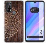 Funda Silicona para Blackview A50 diseño Madera 06 Dibujos
