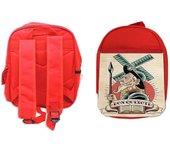 PACK MOCHILA ROJA Y ESTUCHE DON QUIJOTE DE LA MANCHA school material miguel de cervantes